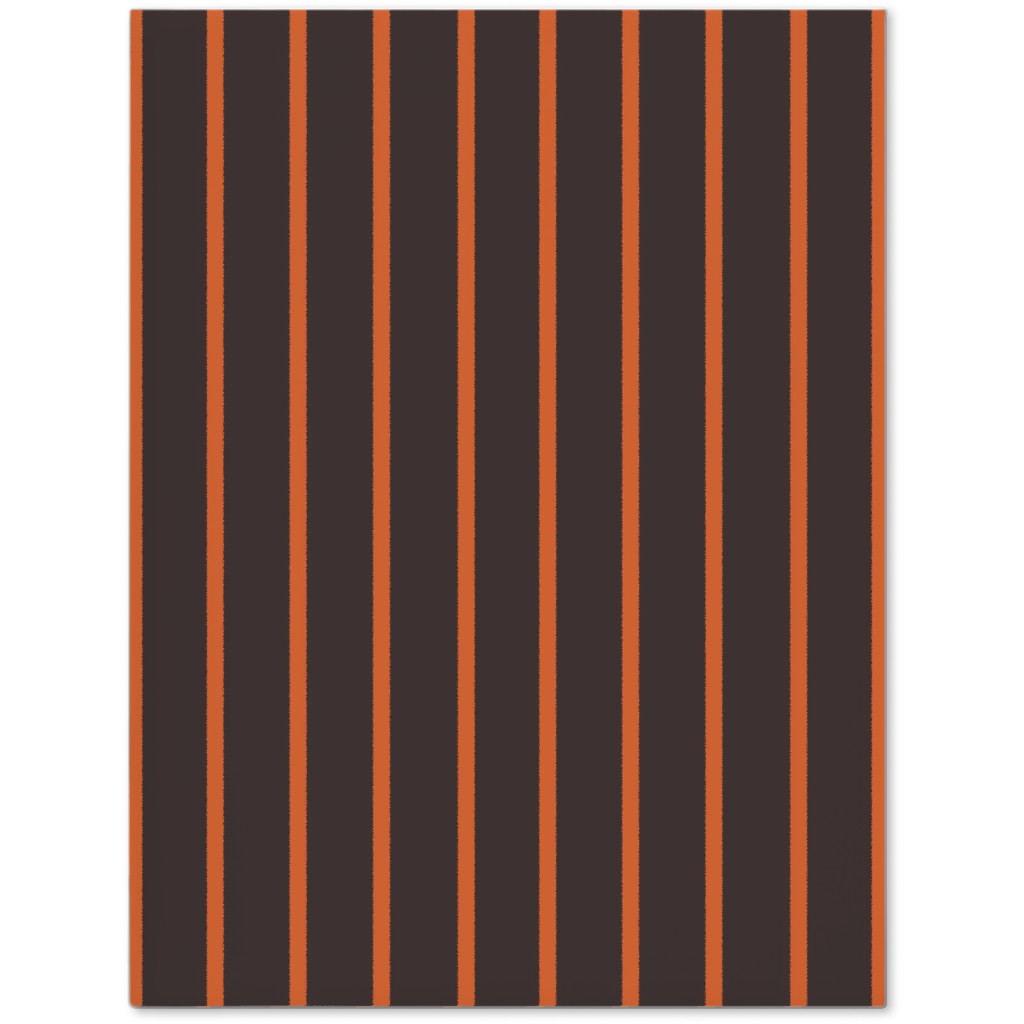 Halloween Stripes Journal, Black, Brown
