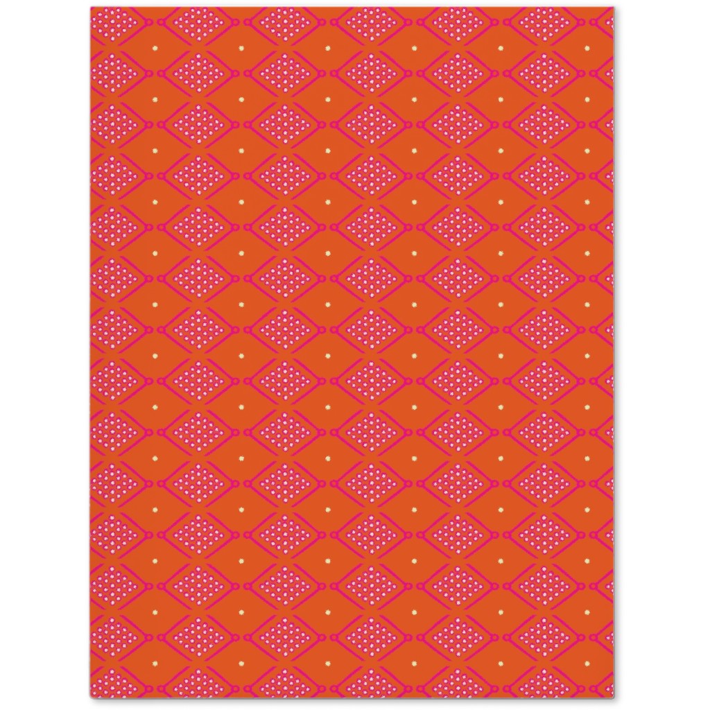 Tribal Geometric - Orange Journal, Orange