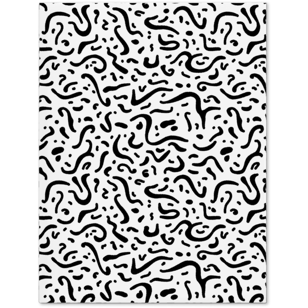 Squiggly - Black and White Journal, Black