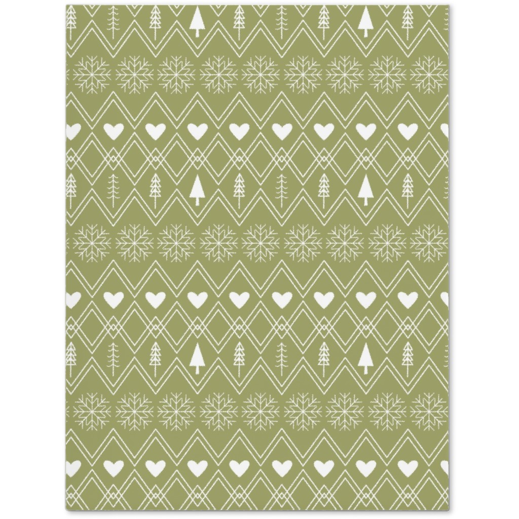 Fair Isle - Green Journal, Green, Classic Green