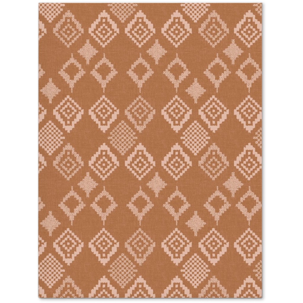 Boho Fair Isle - Rust Journal, Orange