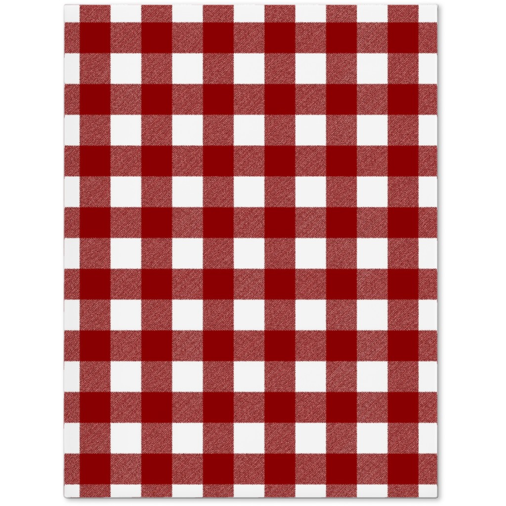 Traditional Red Buffalo Plaid Journal, Red, Red
