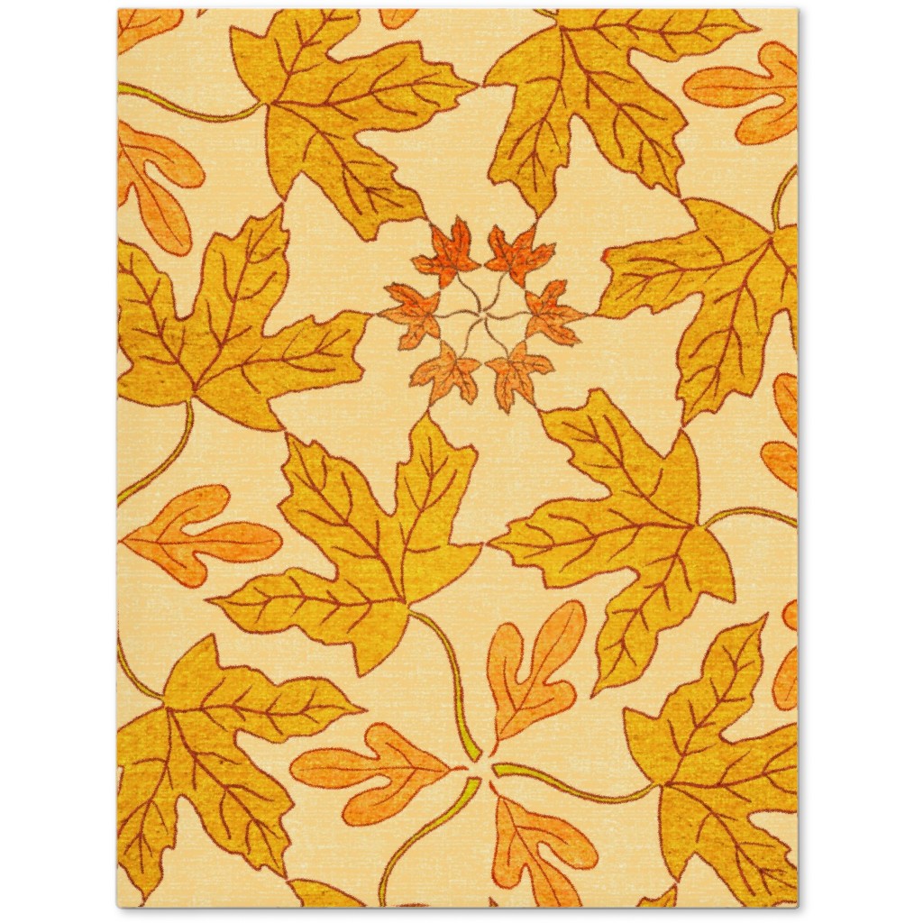 Autumn Leaf Kaleidoscope Journal, Orange, Orange