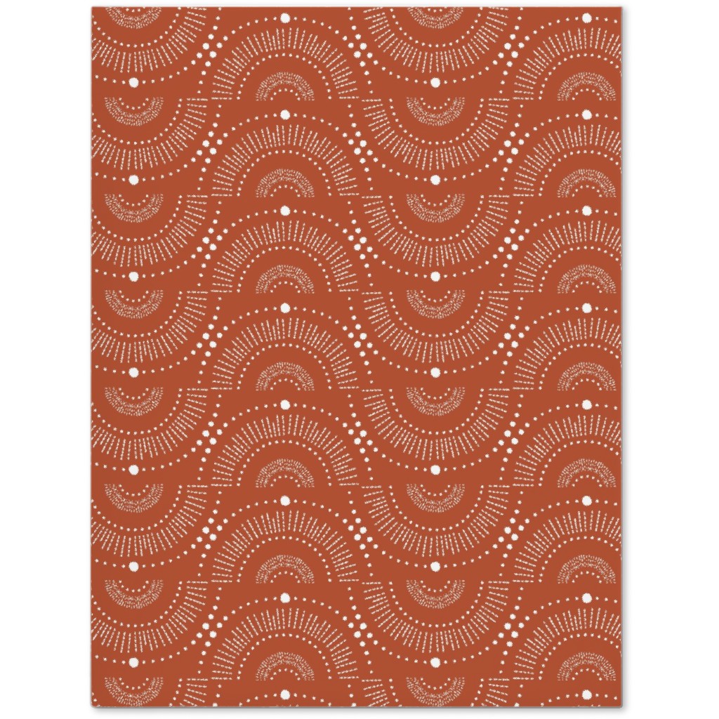 Rise and Shine - Boho Geometric - Terra Cotta Journal, Orange, Orange