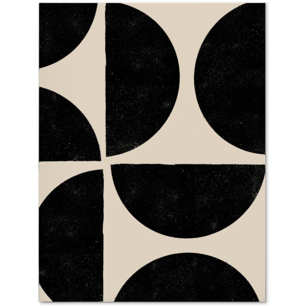 Half Moons - Black and Cream Journal, Beige