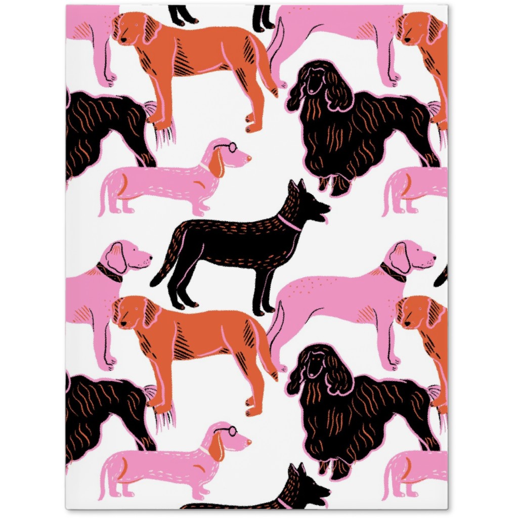 Goofy Dog Friends Journal, White, White