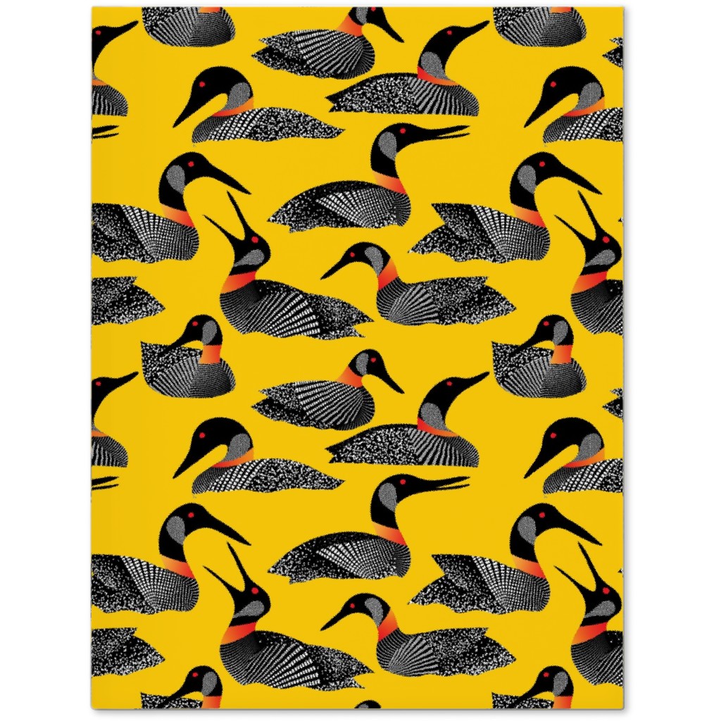 Common Loon of Canada - Yellow Journal, Yellow
