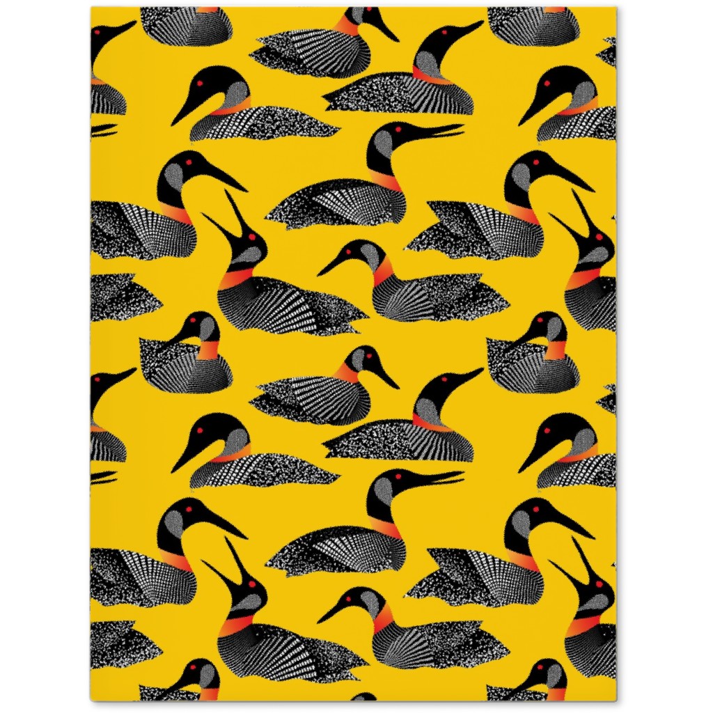 Common Loon of Canada - Yellow Journal, Yellow, Classic Yellow