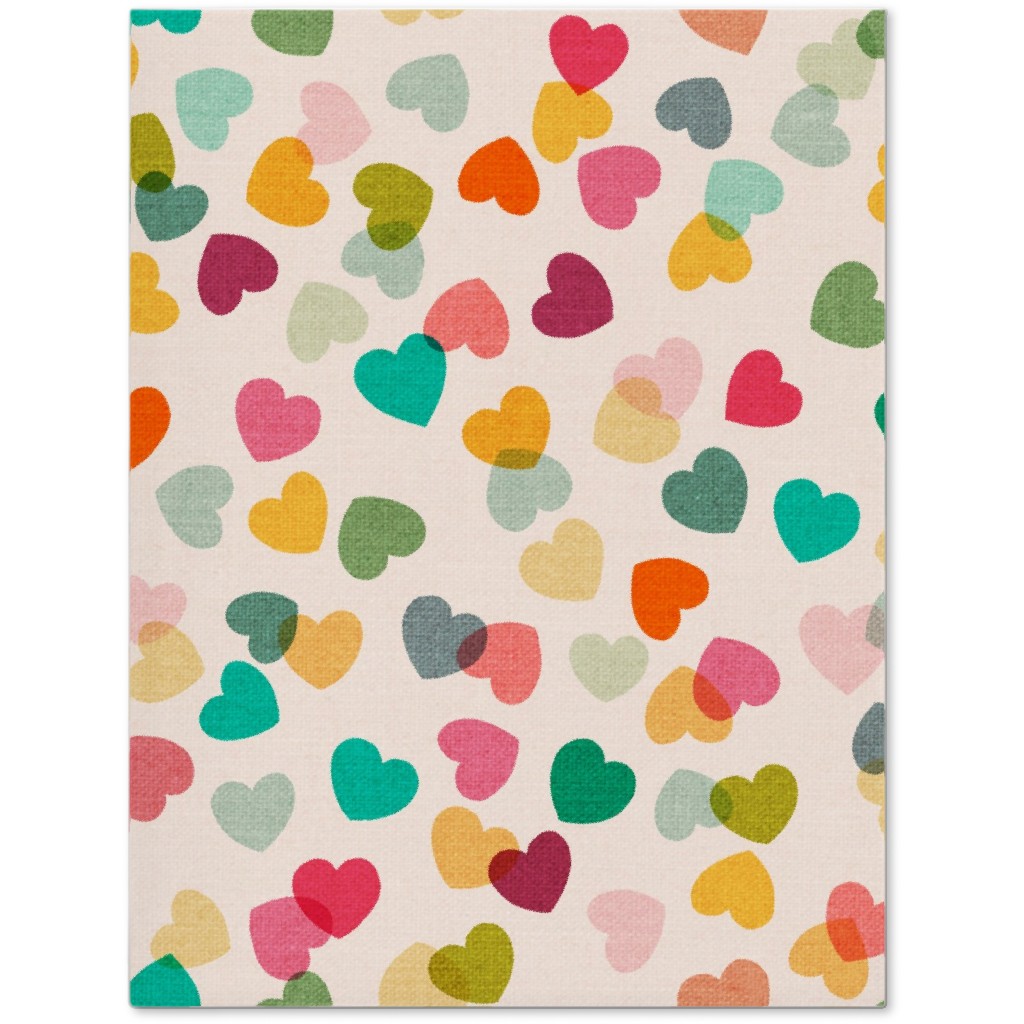 Heart Confetti - Pink Multi Journal, Multicolor