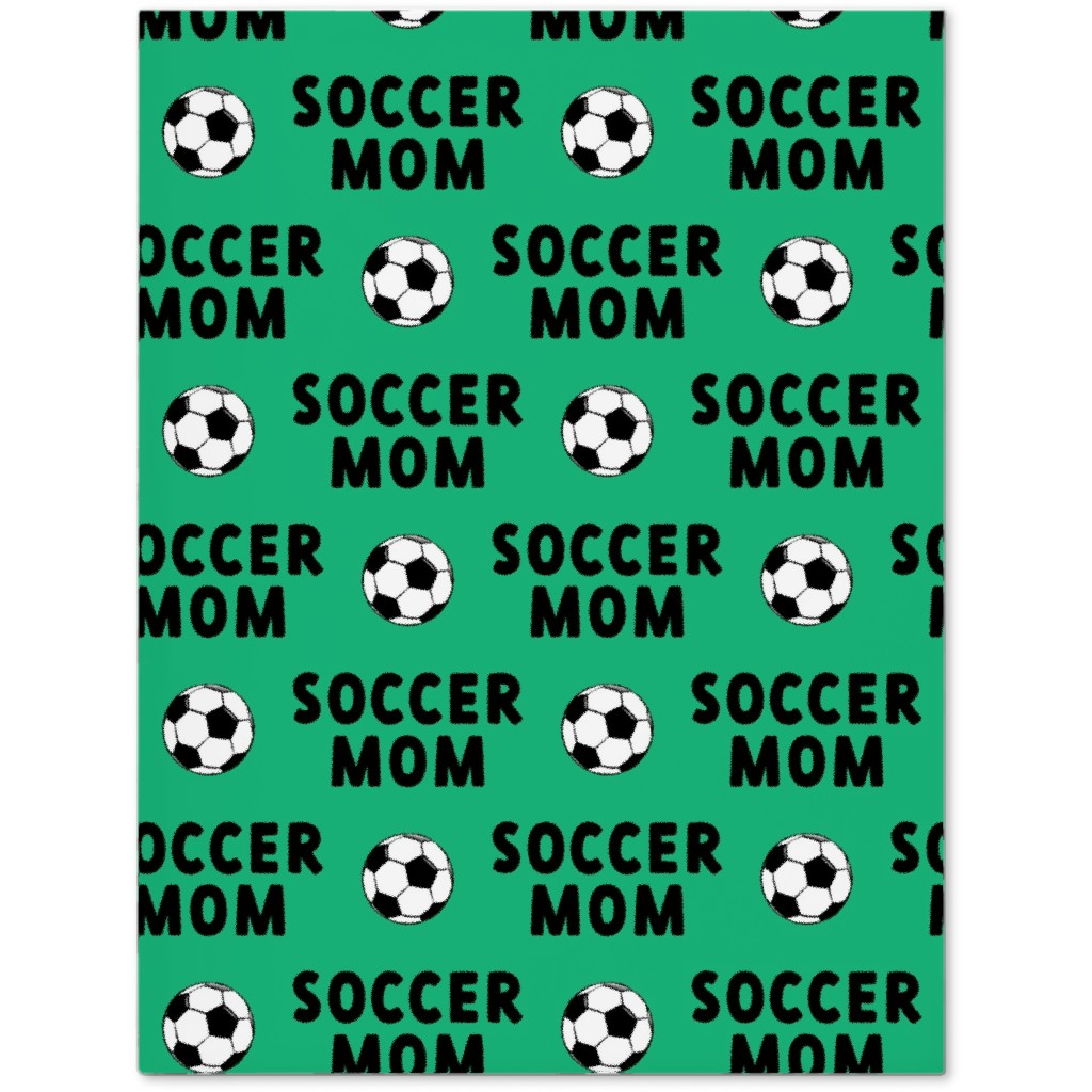 Soccer Mom - Green Journal, Green, Classic Green