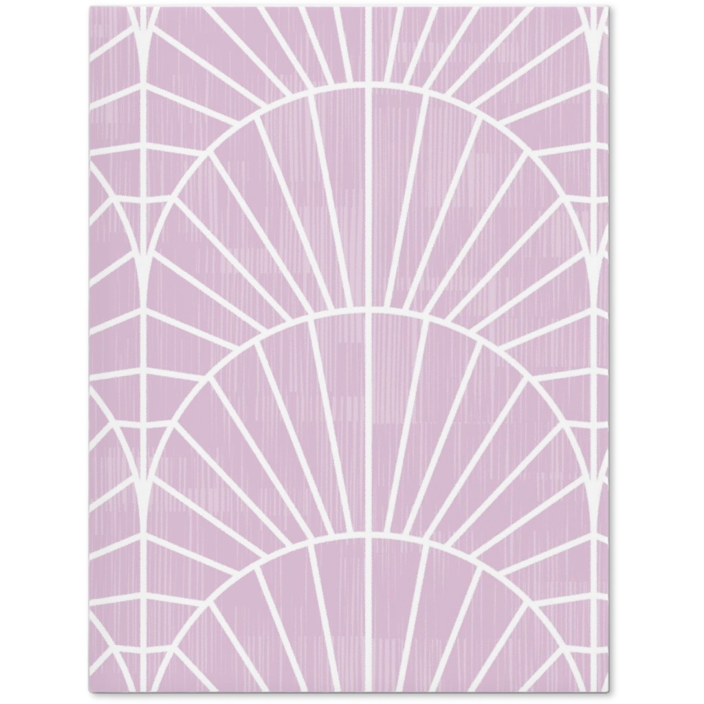 Art Deco Fields - Lavender Journal, Purple