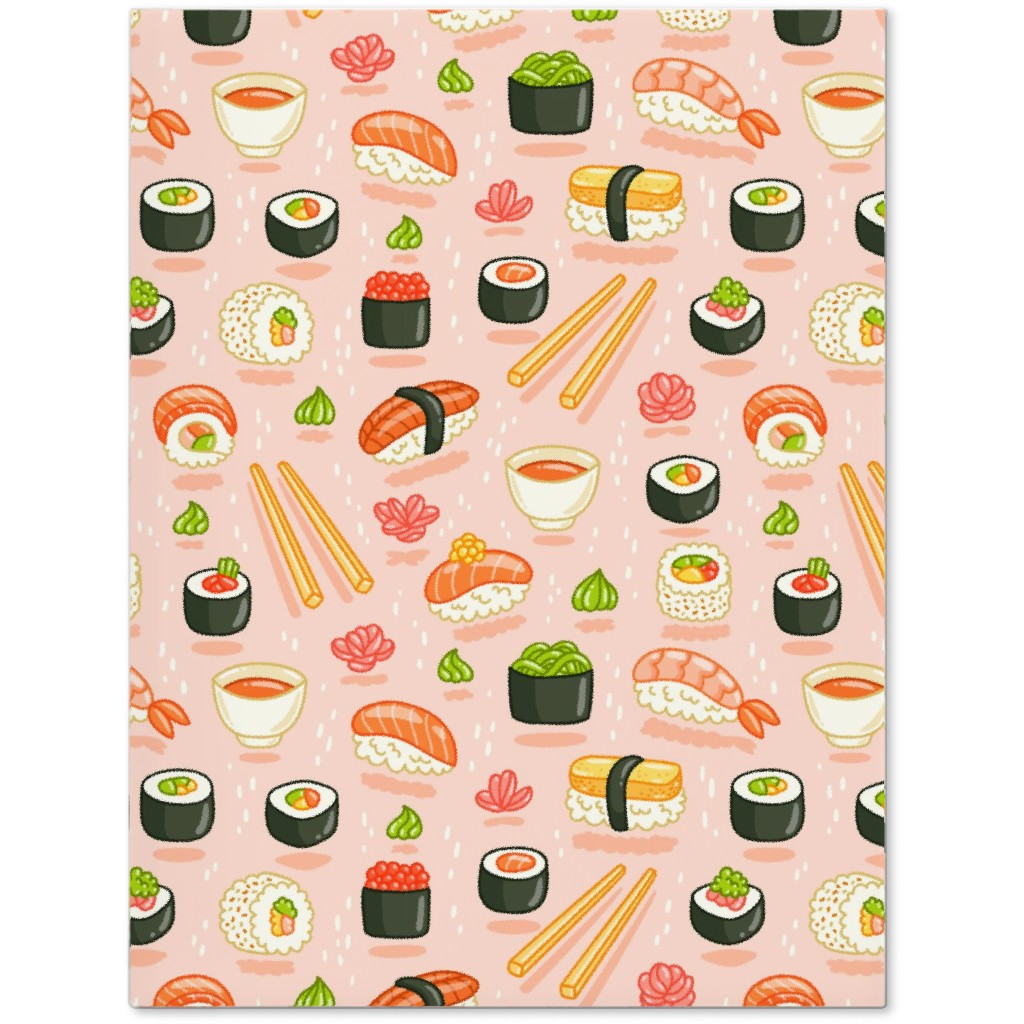 Sushi and Rolls - Pink Journal, Pink