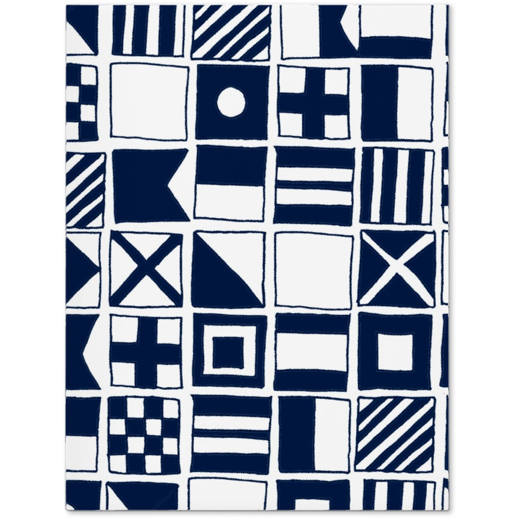 Sailing Flags - Navy Blue Journal, Blue