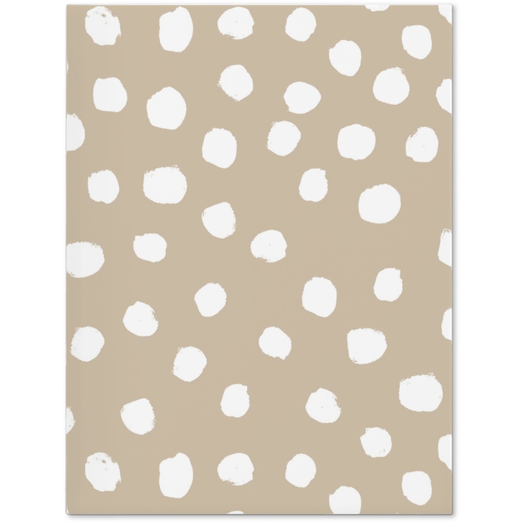 Soft Painted Dots Journal, Beige