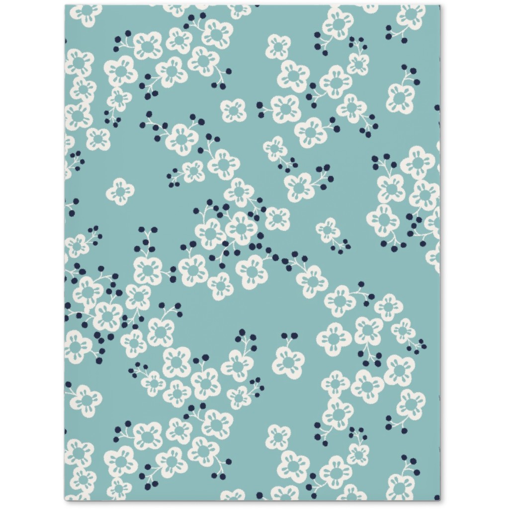 Japanese Blossom - Blue Journal, Blue, True Blue