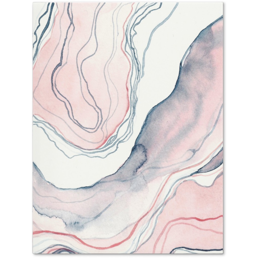 Watercolor Marble Journal, Pink, Quartz