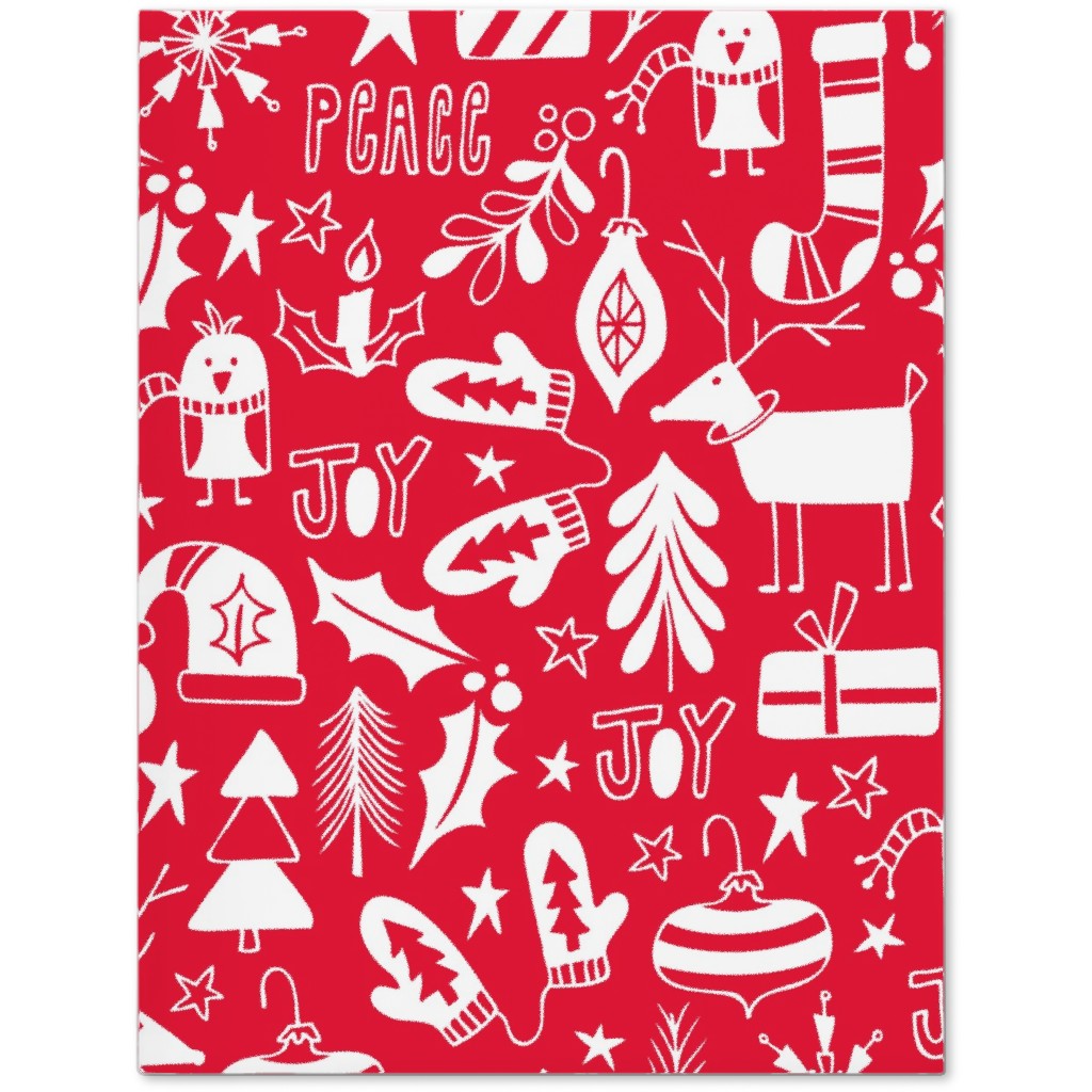 Peace & Joy Christmas - Red Journal, Red