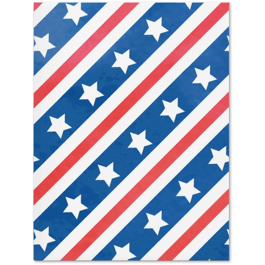 Stars & Stripes - Diagonal Journal, Blue, True Blue