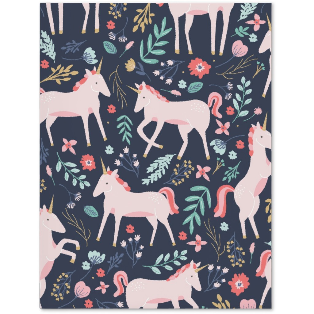 Unicorn Fields Journal, Multicolor, Navy