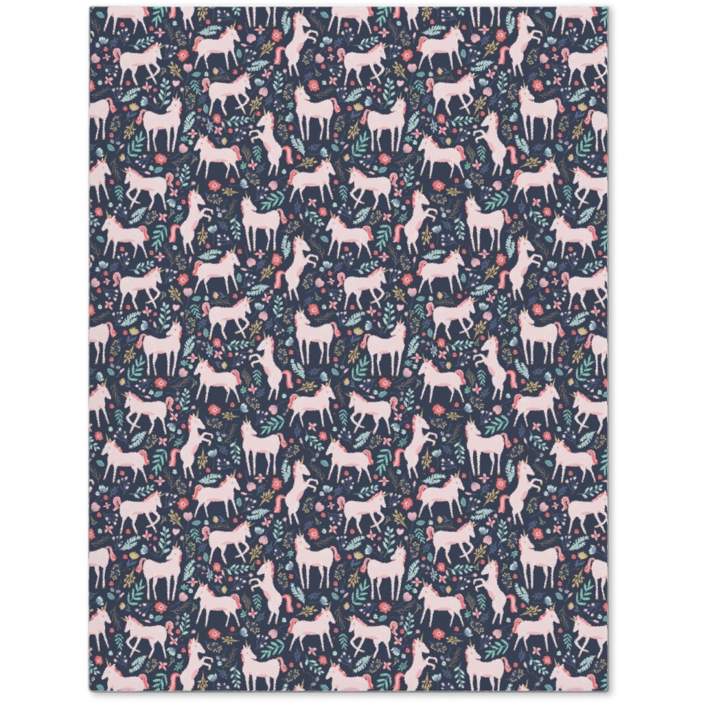 Pink Unicorn Fields - Dark Journal, Multicolor