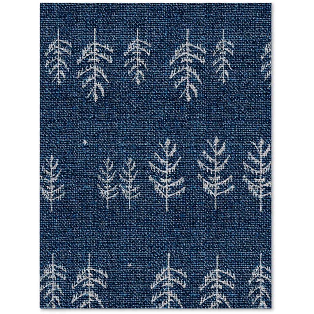 Arctic Night Forest - Navy Journal, Blue