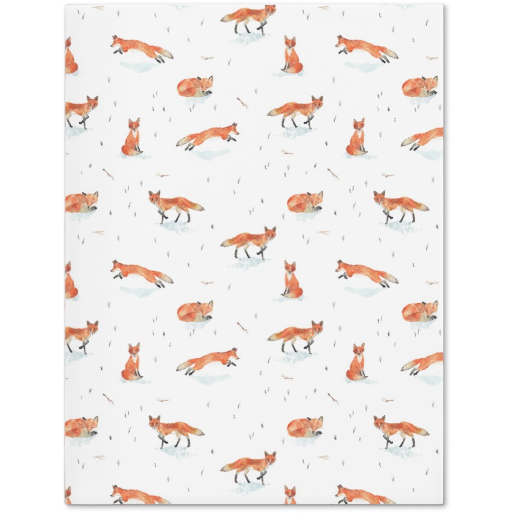 Winter Fox - White Journal, Orange