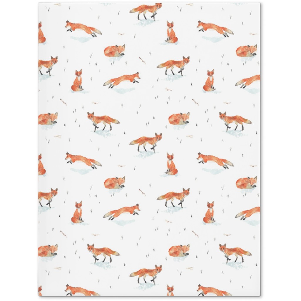 Winter Fox - White Journal, Orange, Orange