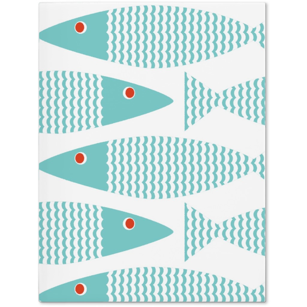 Wavy Bass Journal, Blue, Dove Gray