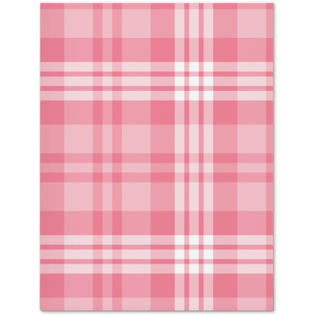 Plaid Pattern Journal, Pink