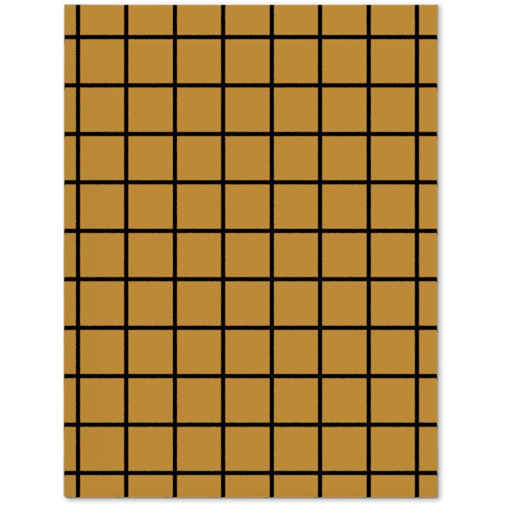 Square Grid Journal, Brown, Golden