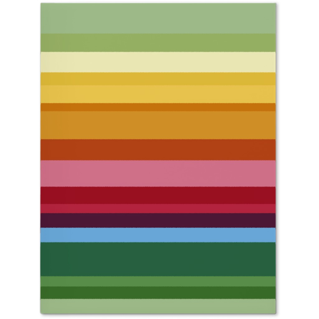 Rainbow Stripe Journal, Multicolor