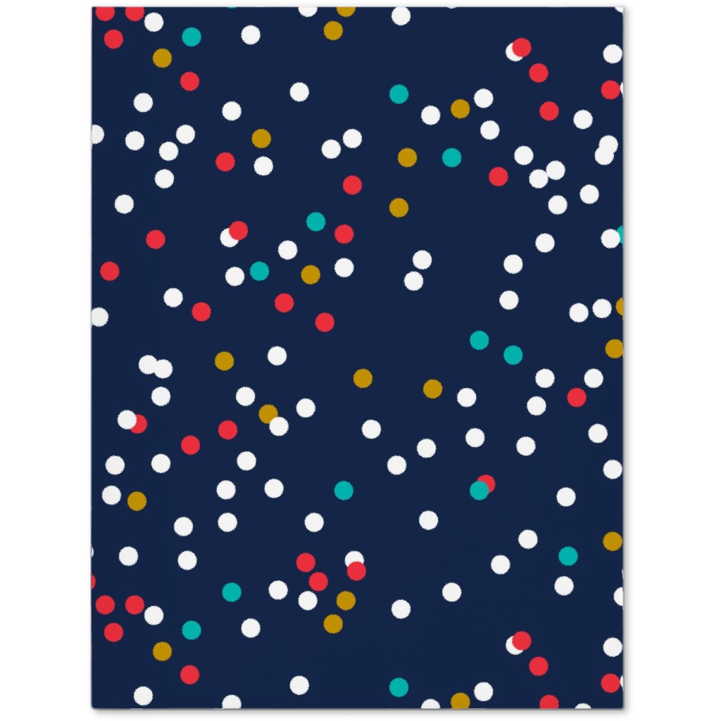 Fun-Fetti - Polka Dot - Navy Blue Journal, Blue