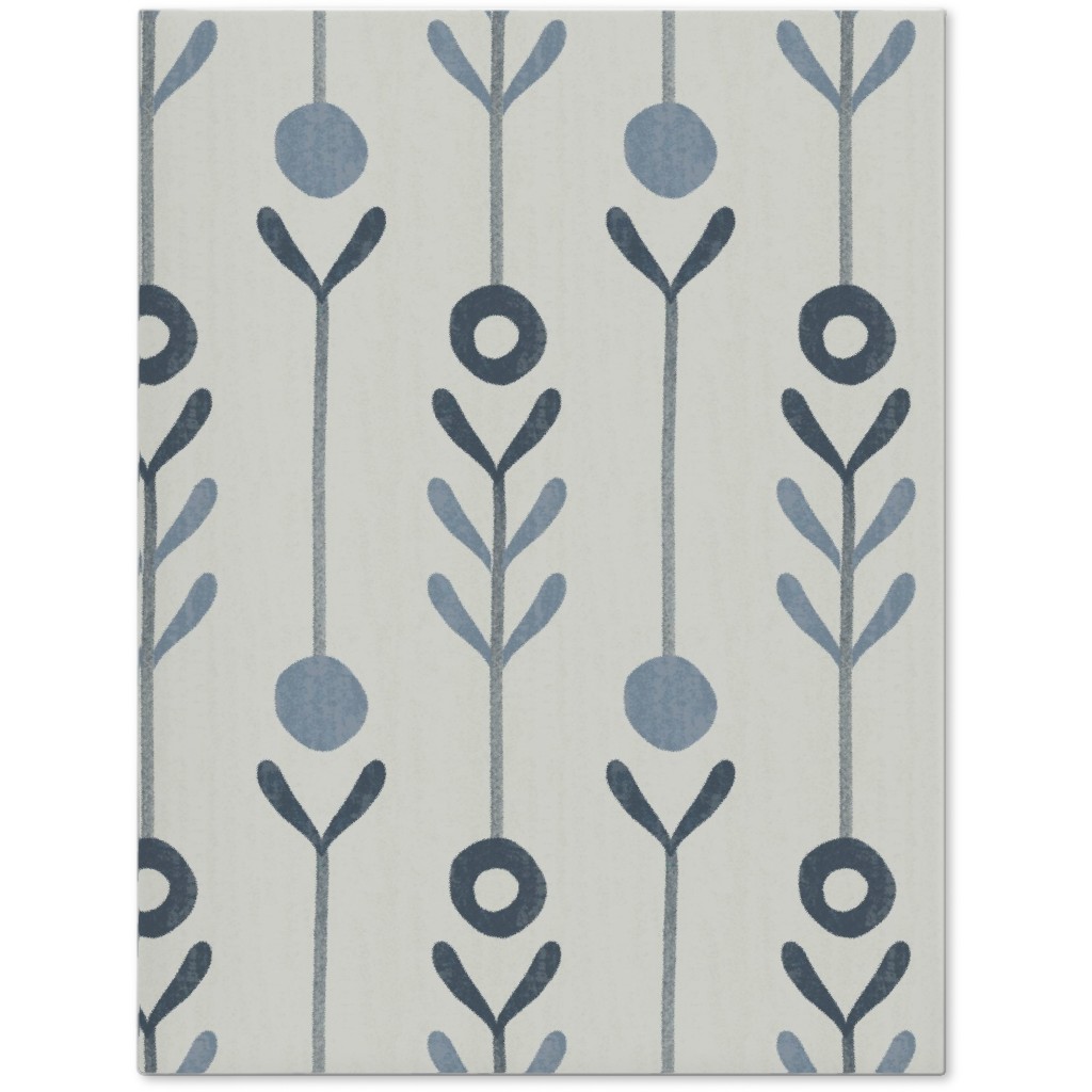 Farmhouse Flowers - Line Art Journal, Blue, True Blue