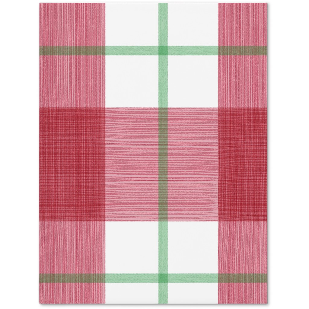 Double Plaid Journal, Red