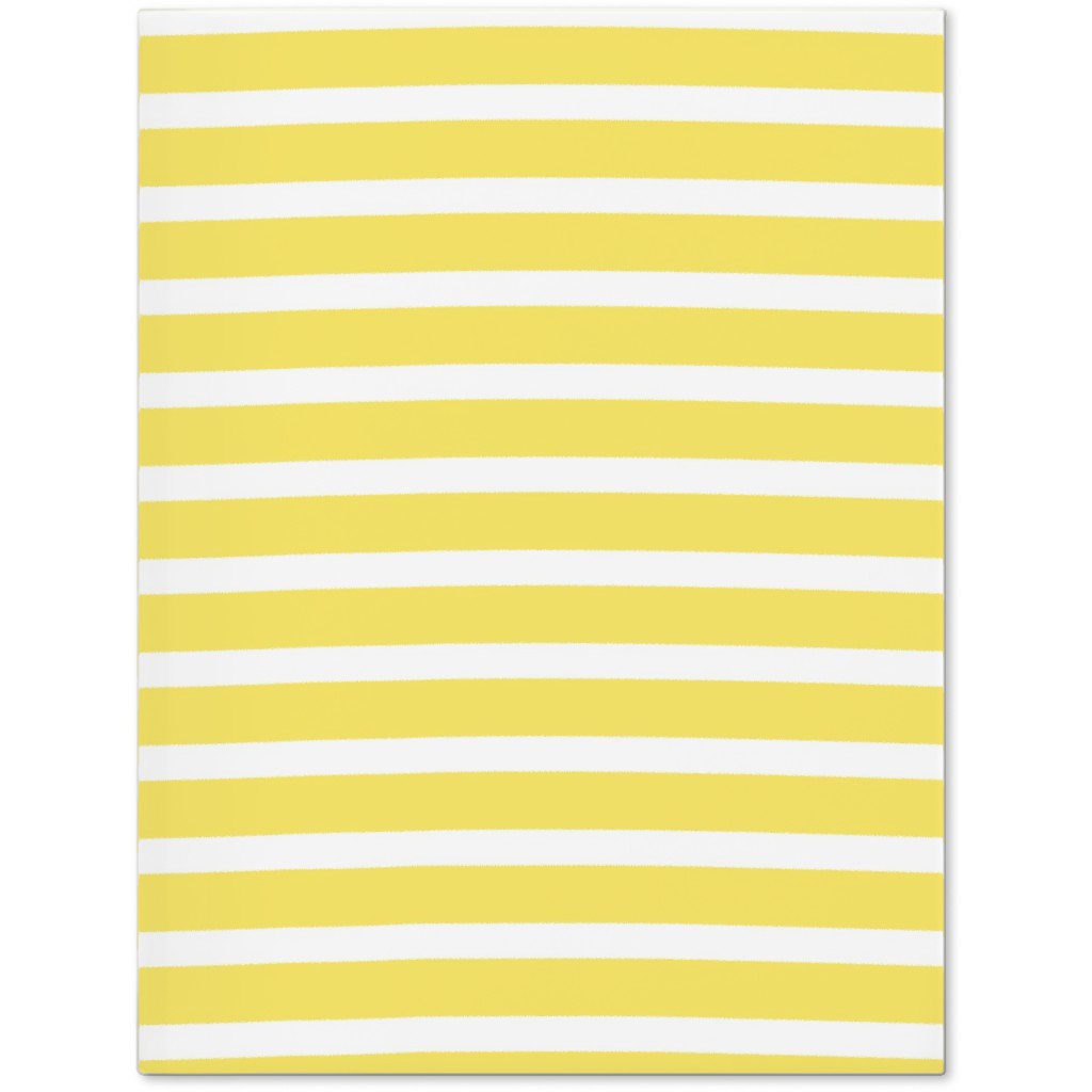 Wonky Stripe - Sunny Journal, Yellow, Classic Yellow