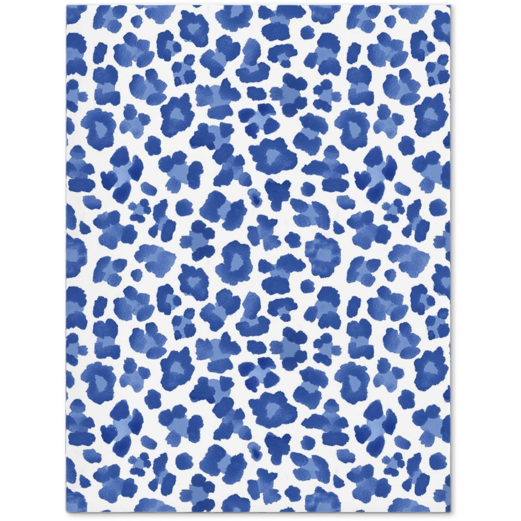 Leopard Pattern Print Journal, Blue