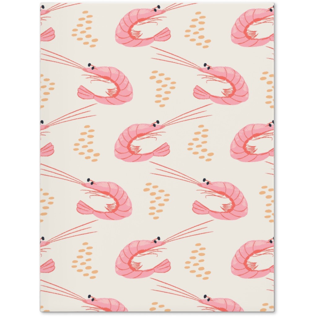 Zigzag Shrimps - Pink Journal, Pink
