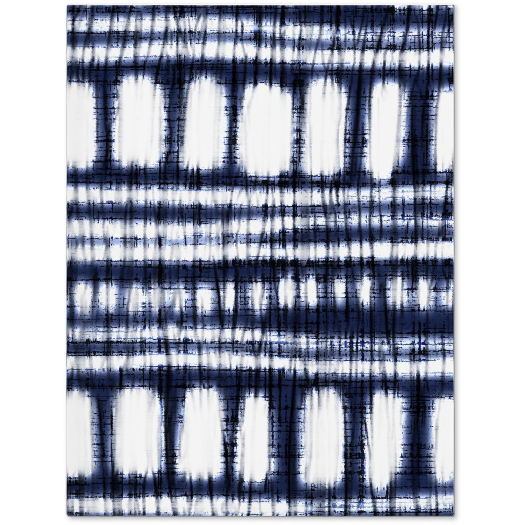 Shibori - Organic and Loose Lines and Dots Journal, Blue
