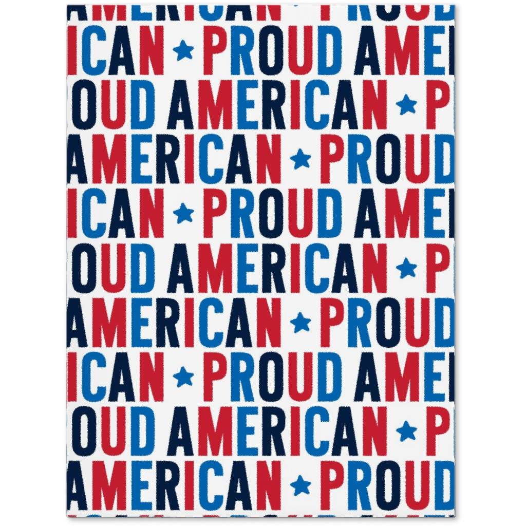 Proud American - Red White and Blue Journal, Multicolor