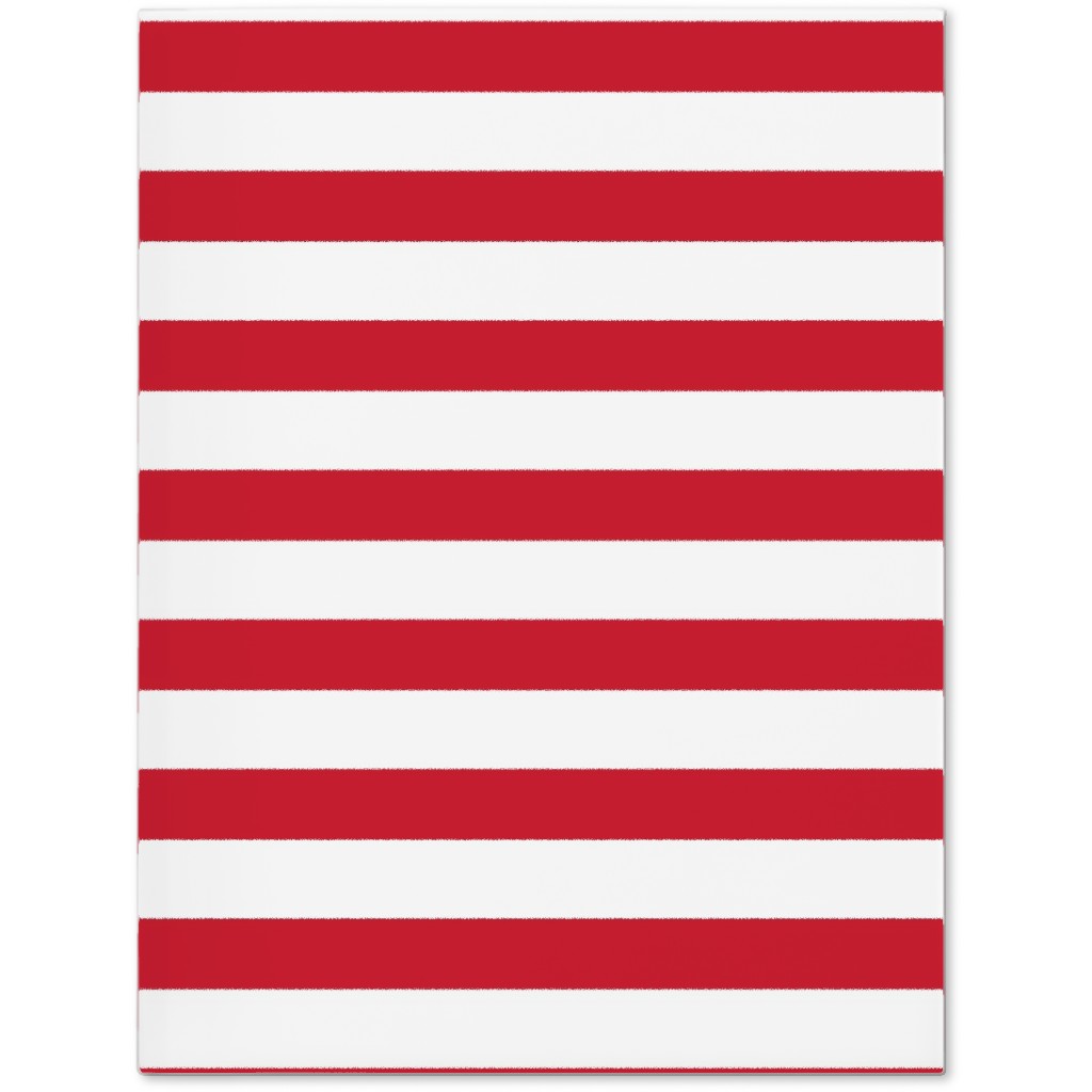 Stripes - Red and White Journal, Red