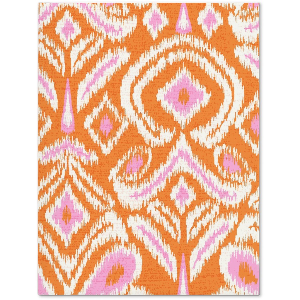 Ikat Flower - Orange and Pink Journal, Orange