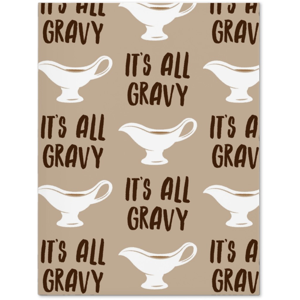 It's All Gravy - Funny Thanksgiving - Tan Journal, Beige, Pearl