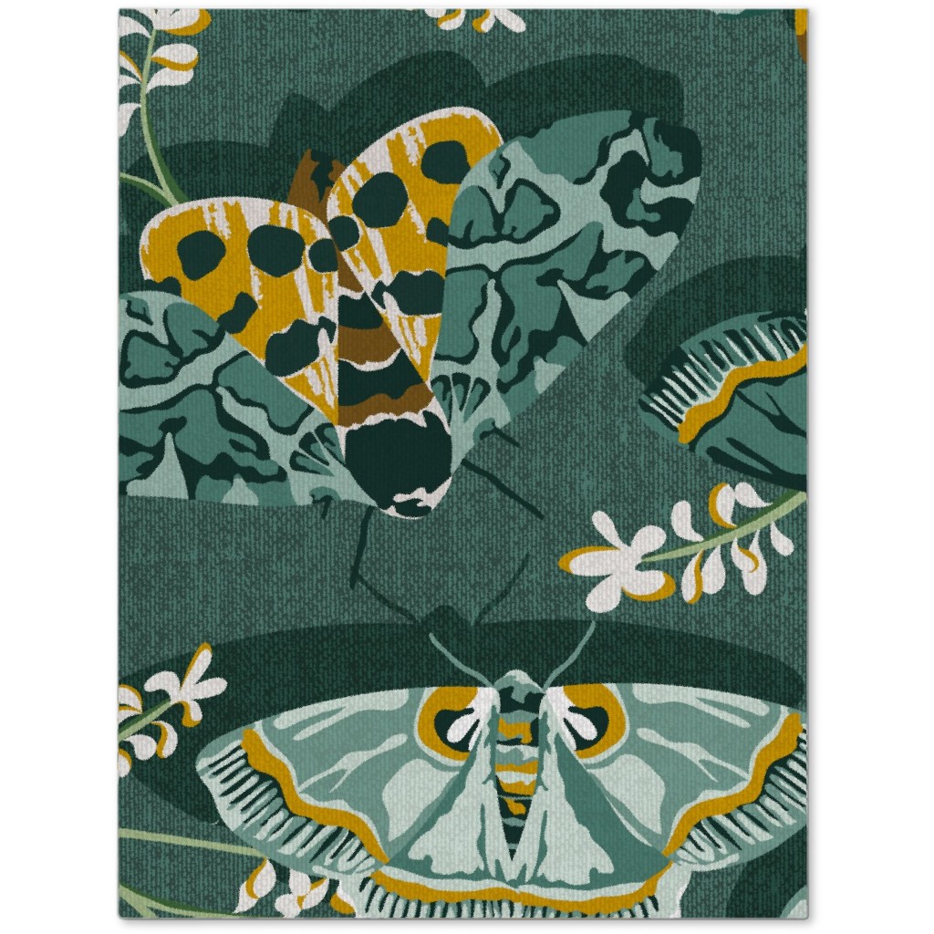 Gathering Moths - Green Journal, Green, Classic Green