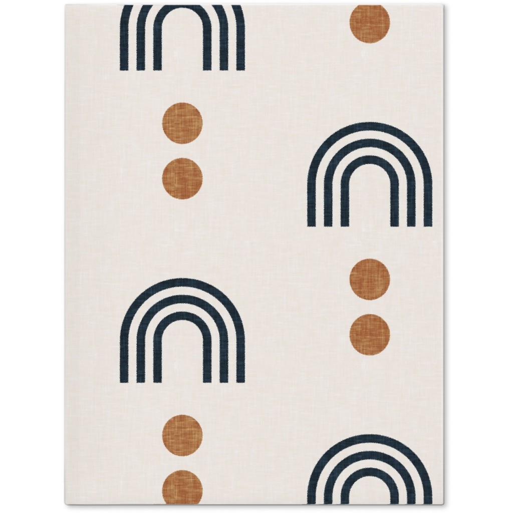 Aria Geometric Rainbow Journal, Beige, Antique White