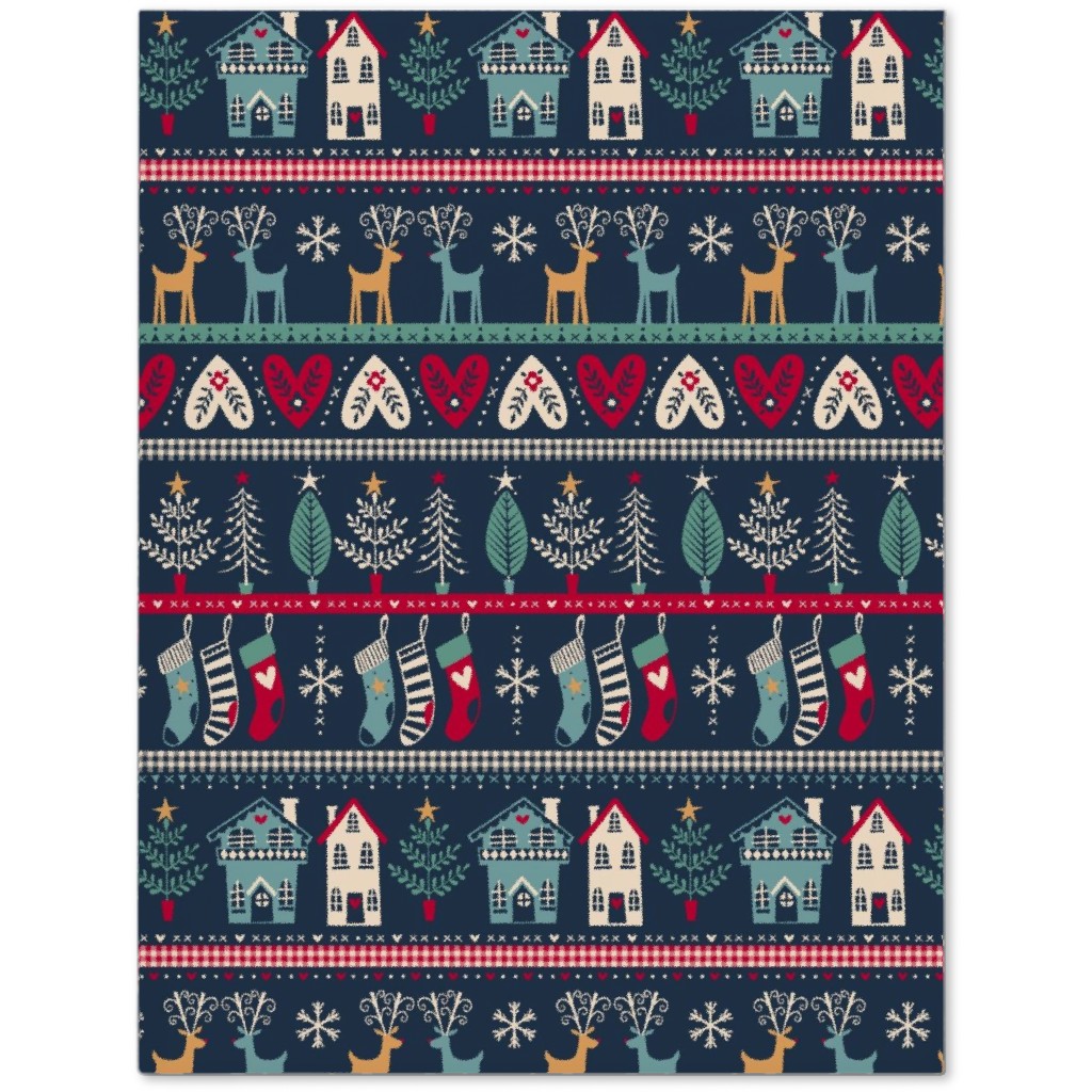 Nordic Vintage Christmas Journal, Multicolor
