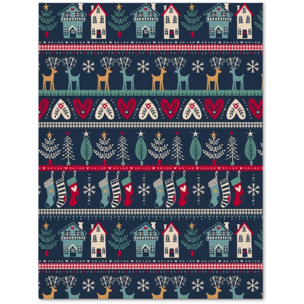 Nordic Vintage Christmas Journal, Multicolor, Park Night