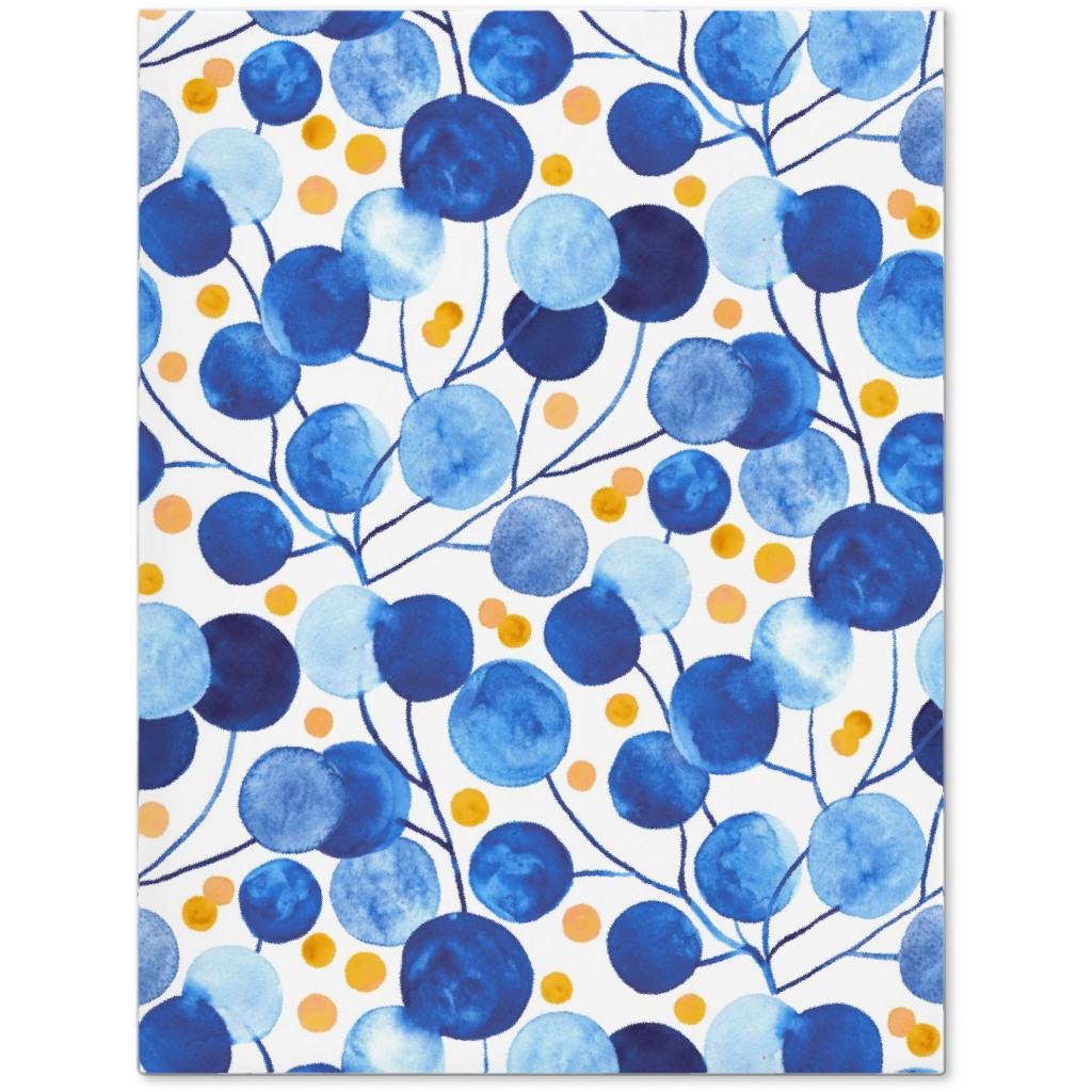 Pompom Plants - Cobalt & Gold Journal, Blue