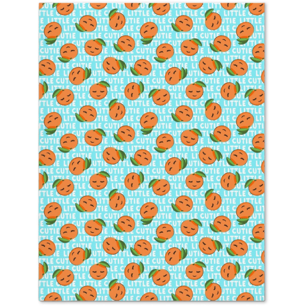 Little Cutie - Happy Oranges - Blue Journal, Blue