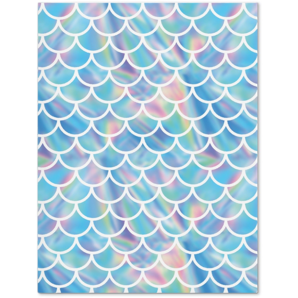 Mermaid Scales - Blue Journal, Blue, True Blue