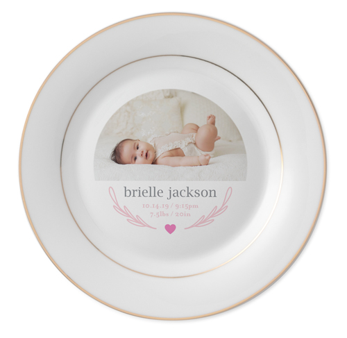 baby keepsake plate